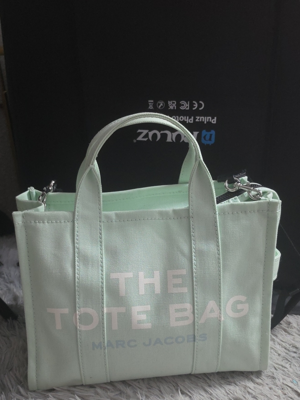 Marc Jacobs Mint Green Medium 'The Tote Bag' Canvas Tote (NWT)🩵